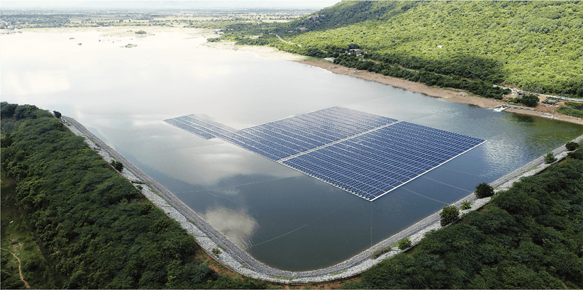One-of-India’s-largest-floating-solar-plants,-Tirupati