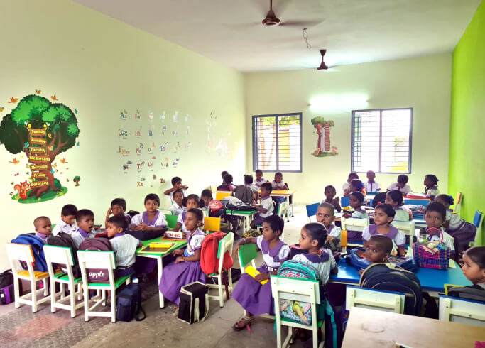 Govt Hr Sec School in Chennai- L&T Construction
